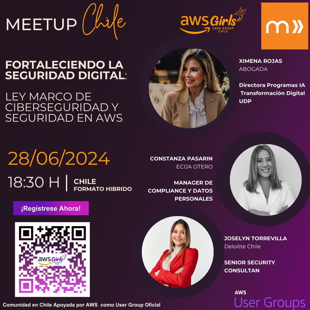 EVENTO – MeetUp AWS Girls – Fortaleciendo la Seguridad Digital.